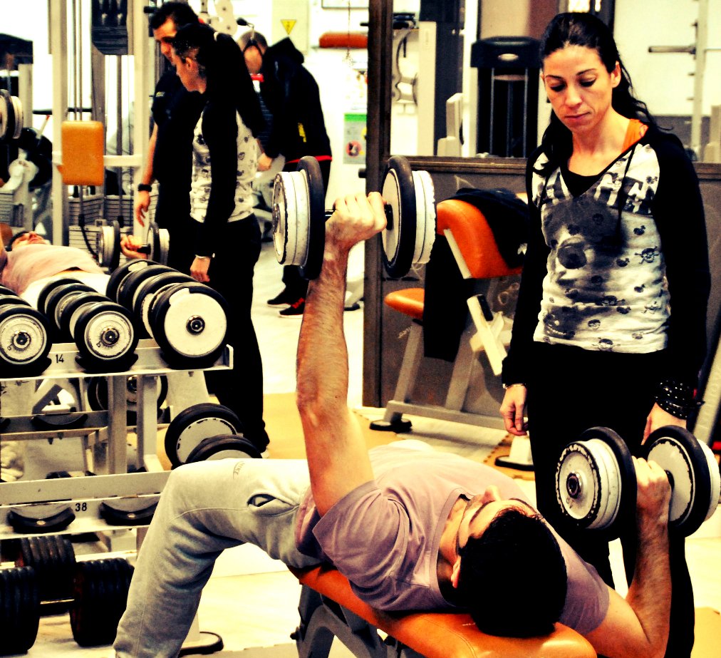 Sessió d'entrenament personal en grup